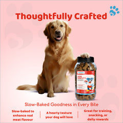 Dog Biscuits Meat Slow-Baked Protein Treats (500g)