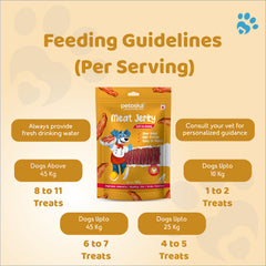 Petoska Dog Treats – Meat Jerky, 100g | Dental-Friendly