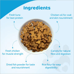 Petoska Crunchy Cat Biscuit Tuna & Carrot, 250 gms