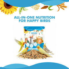 Petoska - Chirpy Crunch Bird Food for Cockatiels & Lovebirds (450gms)