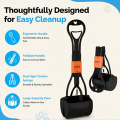 Petoska Large Poop Scooper for Dogs