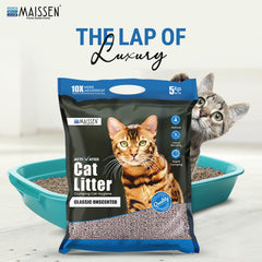 Maissen Bentonite Activated Classic Quick-Clumping Cat Litter with Scoop 5 kg