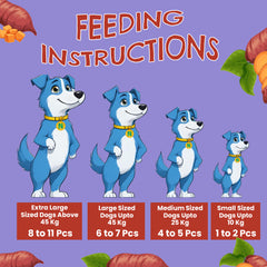 Petoska Chicken Sweet Potato Dog Treats Crunchy & Protein-Rich Sticks Easy to digest, 100gms