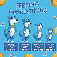 Petoska Potato Fish Sticks Tasty & Healthy Dog Treats with High Protein & Omega-3, 100g Each - Pack Of 10.