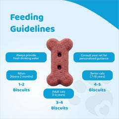 Petoska Crunchy Cat Biscuit Sardine & Cranberry, 250 gms