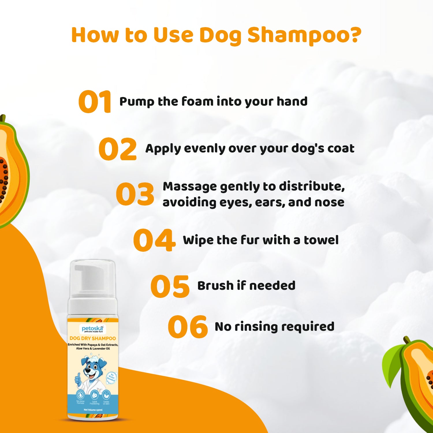 dry bath shampoo for dogs