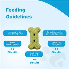 Petoska Crunchy Cat Biscuit Salmon & Broccoli, 250 gms