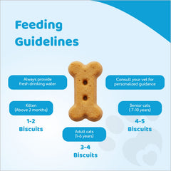 Petoska Crunchy Cat Biscuit Tuna & Carrot, 250 gms