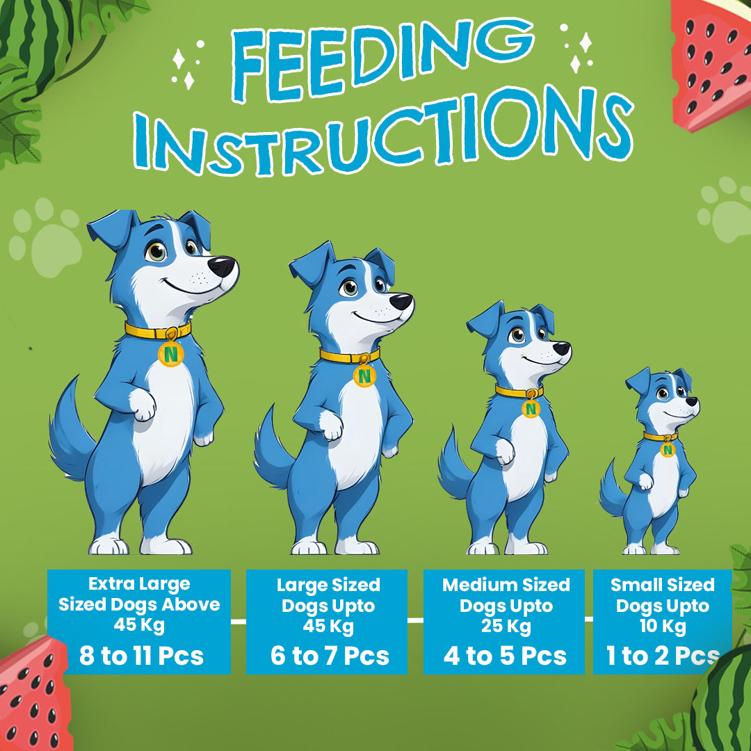 Petoska Watermelon Chicken Sticks Real Fruit & Chicken Easy to Digest, 100g Each - Pack Of 10.