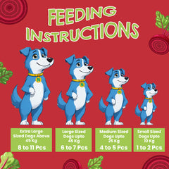 Petoska Beetroot Chicken Sticks Healthy Chews Nutritious Beets for Dogs, 100g Each - Pack Of 10.