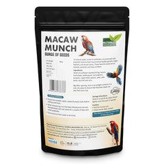 Nutribles Macaw Munch- 450GMS | with 14 Natural Seeds Mix | Surge of Seeds for Macaw Parrot | Supports Mental & Physical Stimulation | Prevents Overgrowth | for Macaws and Other Parrots