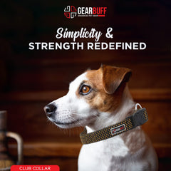 Gearbuff Club Dog Collar | Adjustable Neck Collar for All Dogs | Light Weight | Durable, Comfortable & Safe | Dog Training Collar | Pet Skin & Fur-Coat Friendly