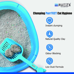 Maissen Bentonite Activated Classic Quick-Clumping Non-Dust Smart Bentonite Cat Litter - 5kg (Pack of 1)