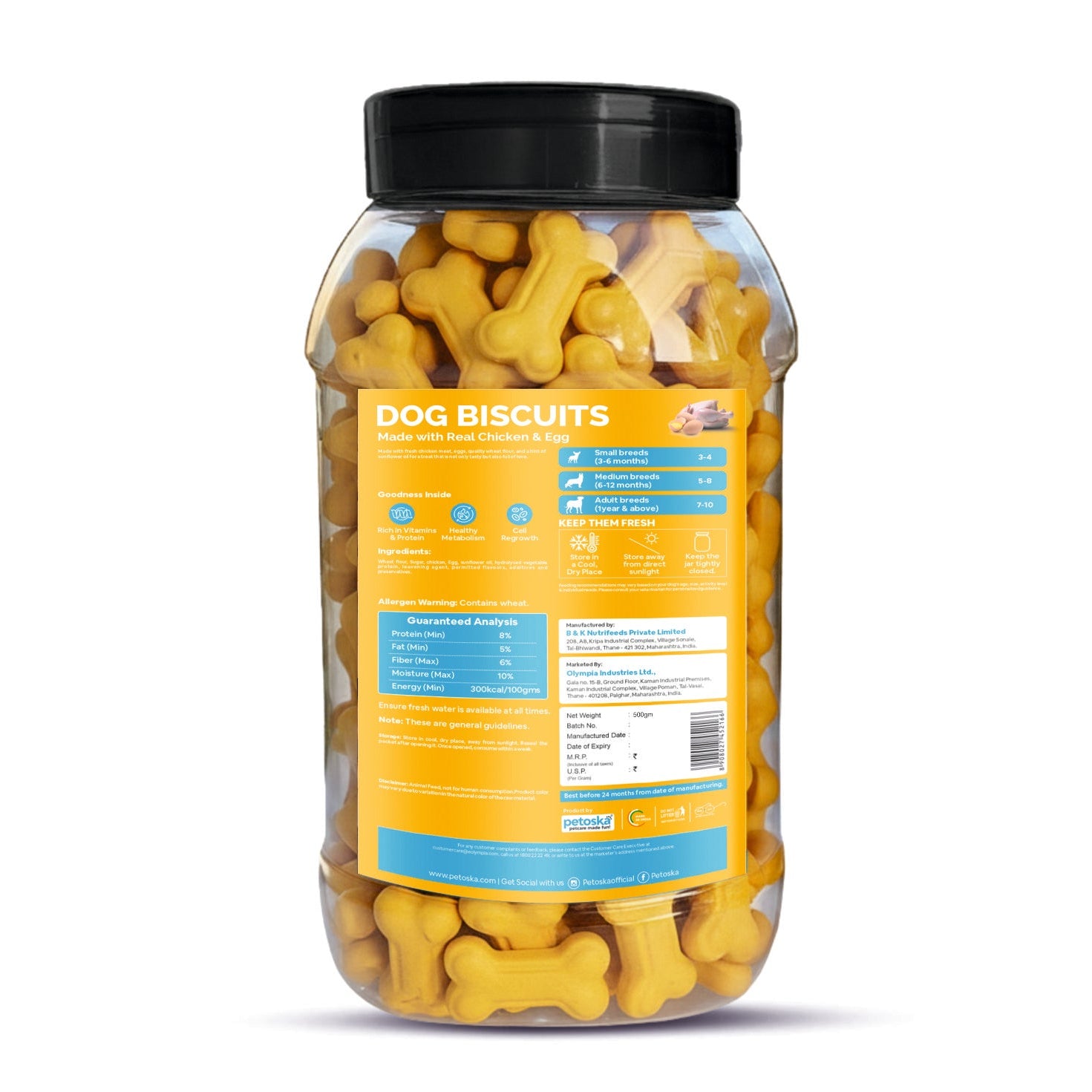 Petoska Crunchy Dog Biscuits 