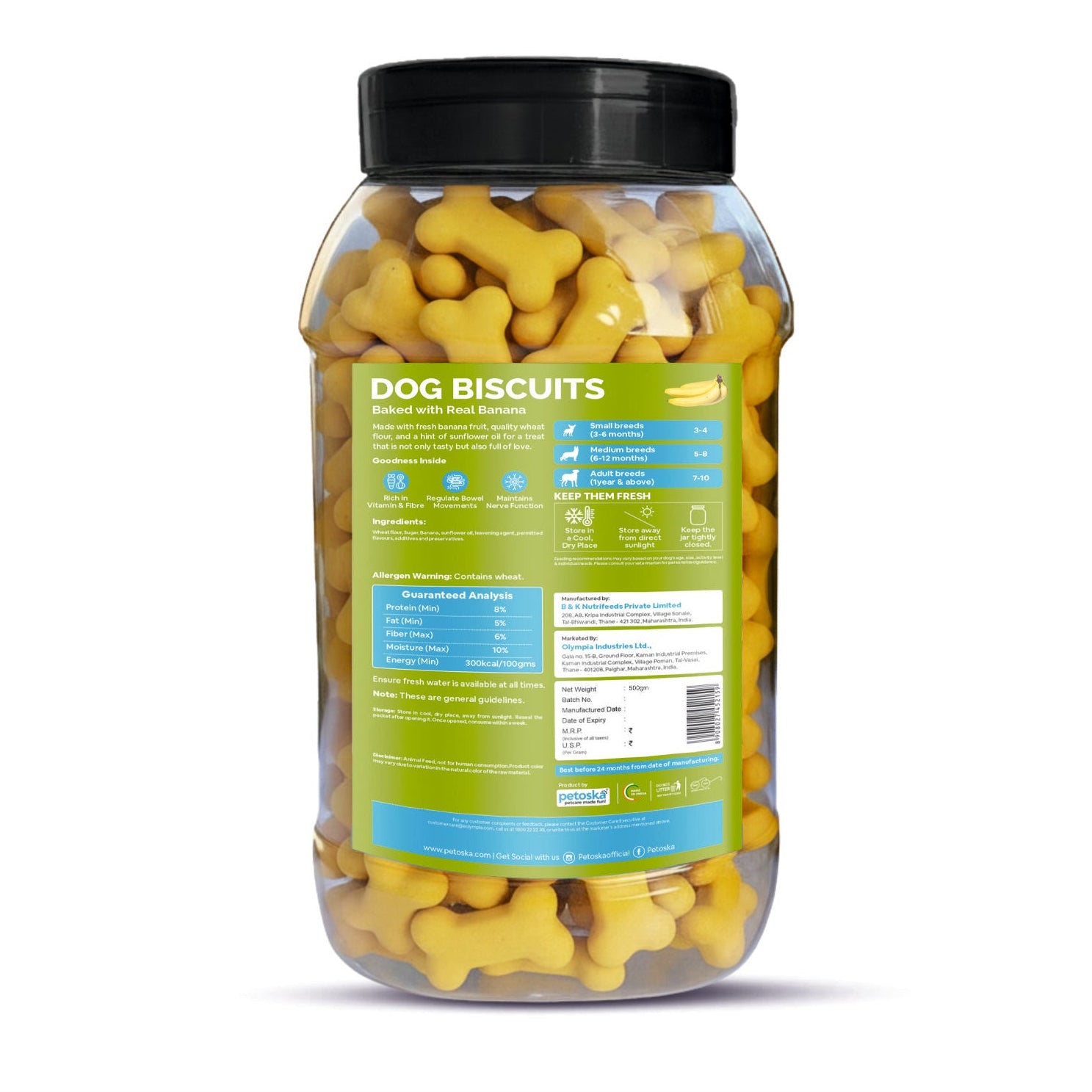 Petoska Slow Baked Dog biscuits