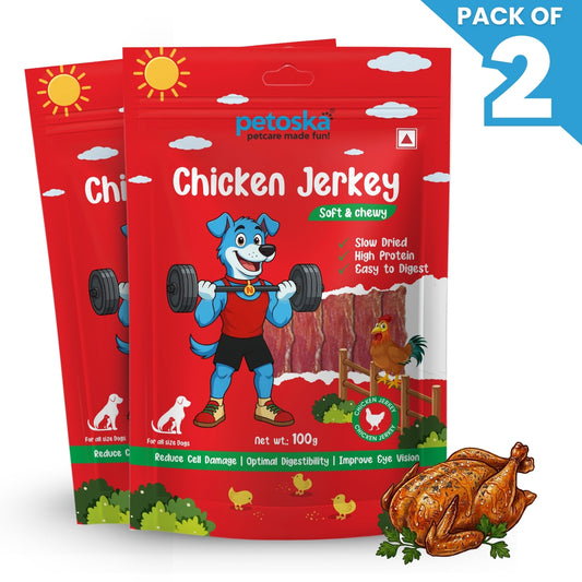 Dog Treat Chicken Jerky 100gms (Pack of 2)
