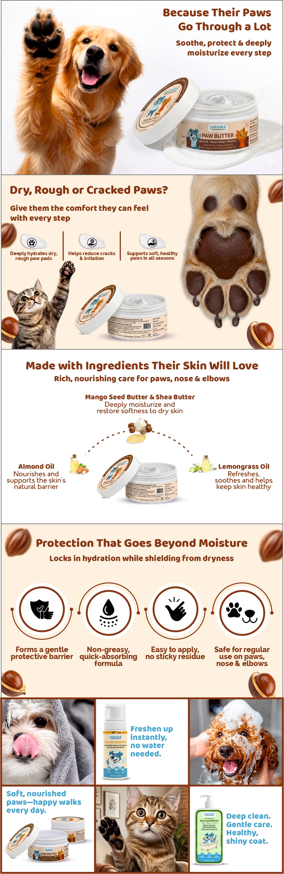 Petoska Paw Butter for Dogs & Cats | 100 g