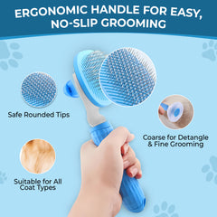 Petoska Hair Slicker Deshedding Brush for Dogs and Cats