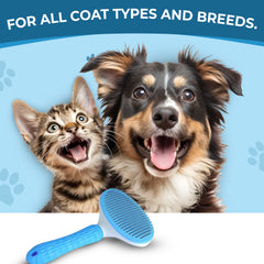 Petoska Hair Slicker Deshedding Brush for Dogs and Cats