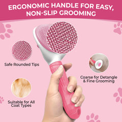 Petoska Hair Slicker Deshedding Brush for Dogs and Cats