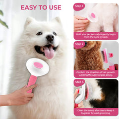 Petoska Hair Slicker Deshedding Brush for Dogs and Cats