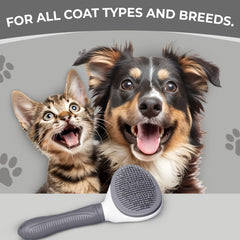 Petoska Hair Slicker Deshedding Brush for Dogs and Cats
