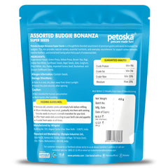 Petoska - Budgie Bonanza Super Seeds for Budgies (450gms)