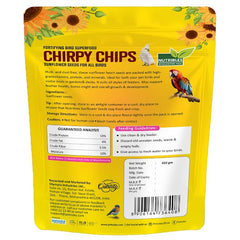 Nutribles Sunflower Seeds for Birds - 450 Gm (Pack of 1)| Premium Bird Food | Superfood for Lovebirds, Cockatiels, Sun Conure, African Grey Parrot, Amazon Macaw Parrot, Cockatoo