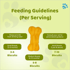 Petoska Dog Biscuits Banana 500g - Tasty & Crunchy