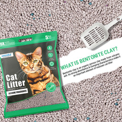 Petoska Bentonite Cat Litter Jasmine Fragrance Rapid Clumping & Odor Control-5kg