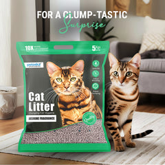 Petoska Bentonite Cat Litter Jasmine Fragrance Rapid Clumping & Odor Control-5kg