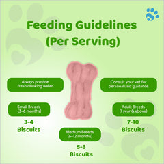 Petoska Dog Biscuits Chicken & Apple 500g - Healthy Digestion