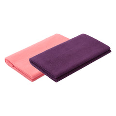 Petoska Waterproof Reusable Washable Dog & Cat Pee Pads & Pet Dry Sheet Coral & Plum - Pack Of 2
