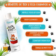 Bathright Tick & Flea Shampoo for Cats | Natural & Pet Skin Safe | Lemongrass & Black Pepper Oil | pH Balancing | Pet Shampoo for All Cats