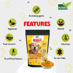 Nutribles Nugg'It Yourself | Real Yak & Cow Milk Cheese | Veg Nuggets | 100% Natural | Health Vegetarian Dog Treats | Dental Health & Gums | Nutritional Supplement for Dogs & Cats- Original Flavor
