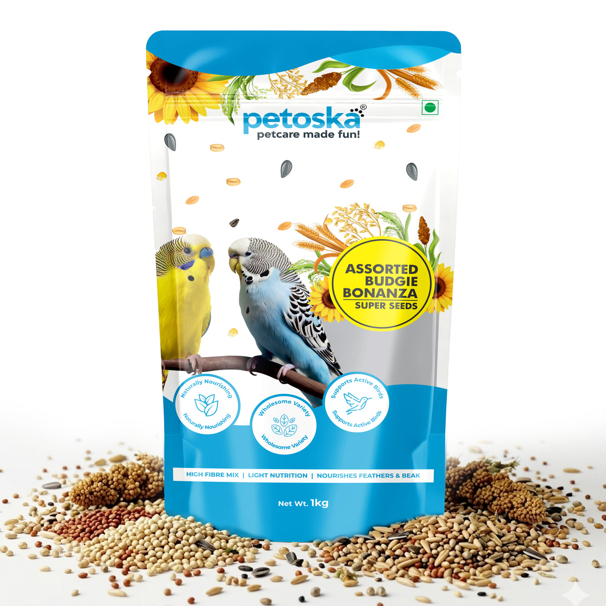Budgie Bonanza Super Seeds for Budgies (1 Kg)