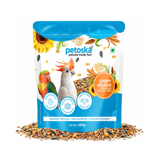 Chirpy Crunch Bird Food for Cockatiels & Lovebirds (450gms)
