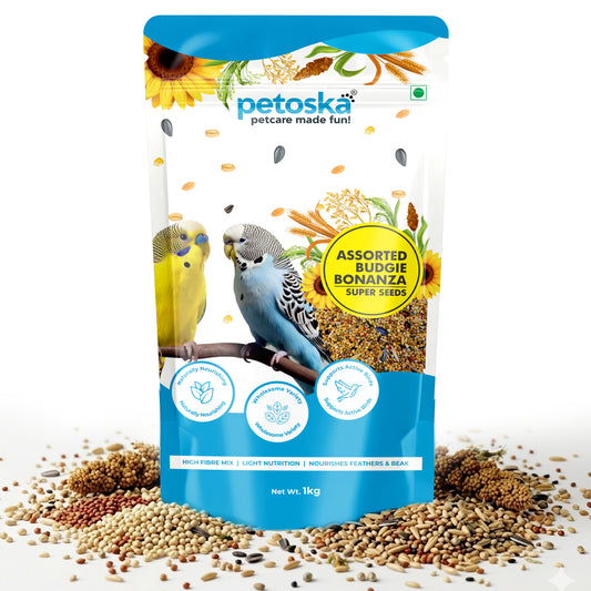 Petoska - Budgie Bonanza Super Seeds for Budgies (1 Kg)