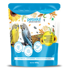 Petoska - Budgie Bonanza Super Seeds for Budgies (450gms)