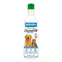 Petoska Organic Virgin Coconut Oil for Dogs & Cats – Cold-Pressed, 250 ml