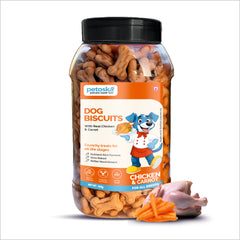 Petoska Dog Biscuits Chicken & Carrot 500g - Daily Nutrition