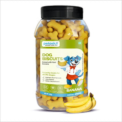 Petoska Dog Biscuits Banana 500g - Tasty & Crunchy