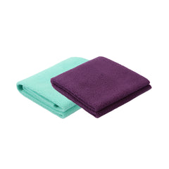 Petoska Waterproof Reusable Washable Dog & Cat Pee Pads & Pet Dry Sheet Green & Plum - Pack Of 2
