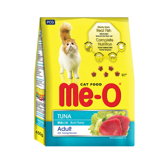 Me-O Adult Tuna Flavour Dry Cat Food, 450 g Pack