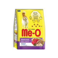Me-O Adult Dry Cat Food for Cats 1+ Year, Seafood Flavor, 1.2kg Pack