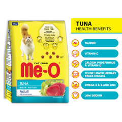 Me-O Tuna Dry Cat Food for Adult Cats , 1.2kg Pack