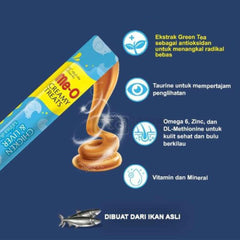 Me-O Creamy Cat Treat, Chicken and Liver Flavour, Soft and Creamy Snack, 20 Pieces