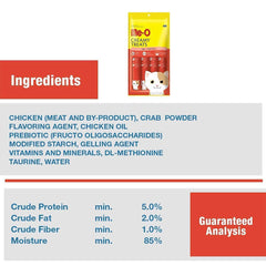 Me-O Creamy Cat Treat,  Crab Flavour, Soft and Creamy Snack- 1 pack (20 Pieces)