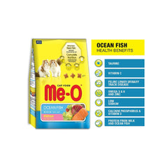 Me-O Kitten Dry Cat Food, Ocean Fish Flavour, Complete and Balanced Nutrition, 2.8kg Pack