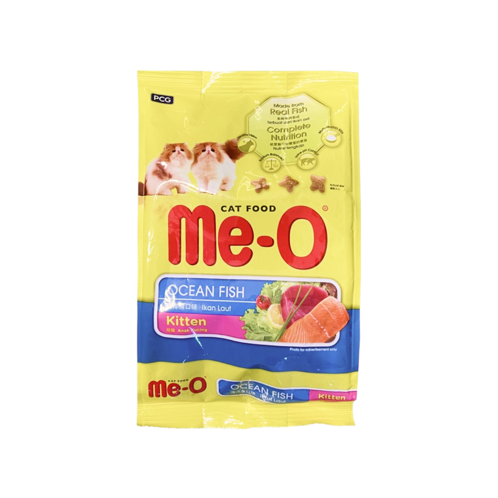 Me-O Kitten Ocean Fish Flavour Dry Cat Food, Complete and Balanced Nutrition, 400g Pack